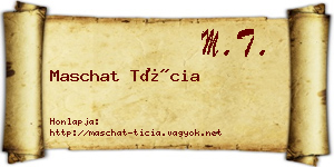 Maschat Tícia névjegykártya
